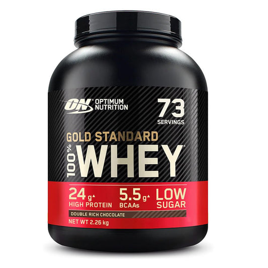 Optimum Nutrition Gold Standard 100% Whey Protein Powder, Double Rich Chocolate, 5 Pound (Packaging May Vary) - Fresh Hearth