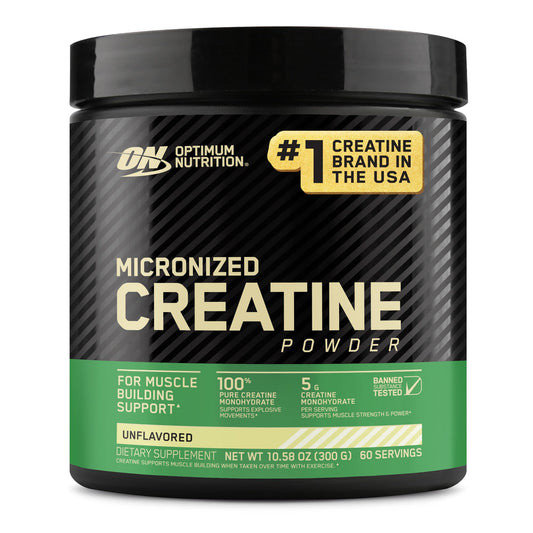 Optimum Nutrition Micronized Creatine Monohydrate Powder, Unflavored, 60 Servings, 300 Grams (Packaging May Vary) - Fresh Hearth