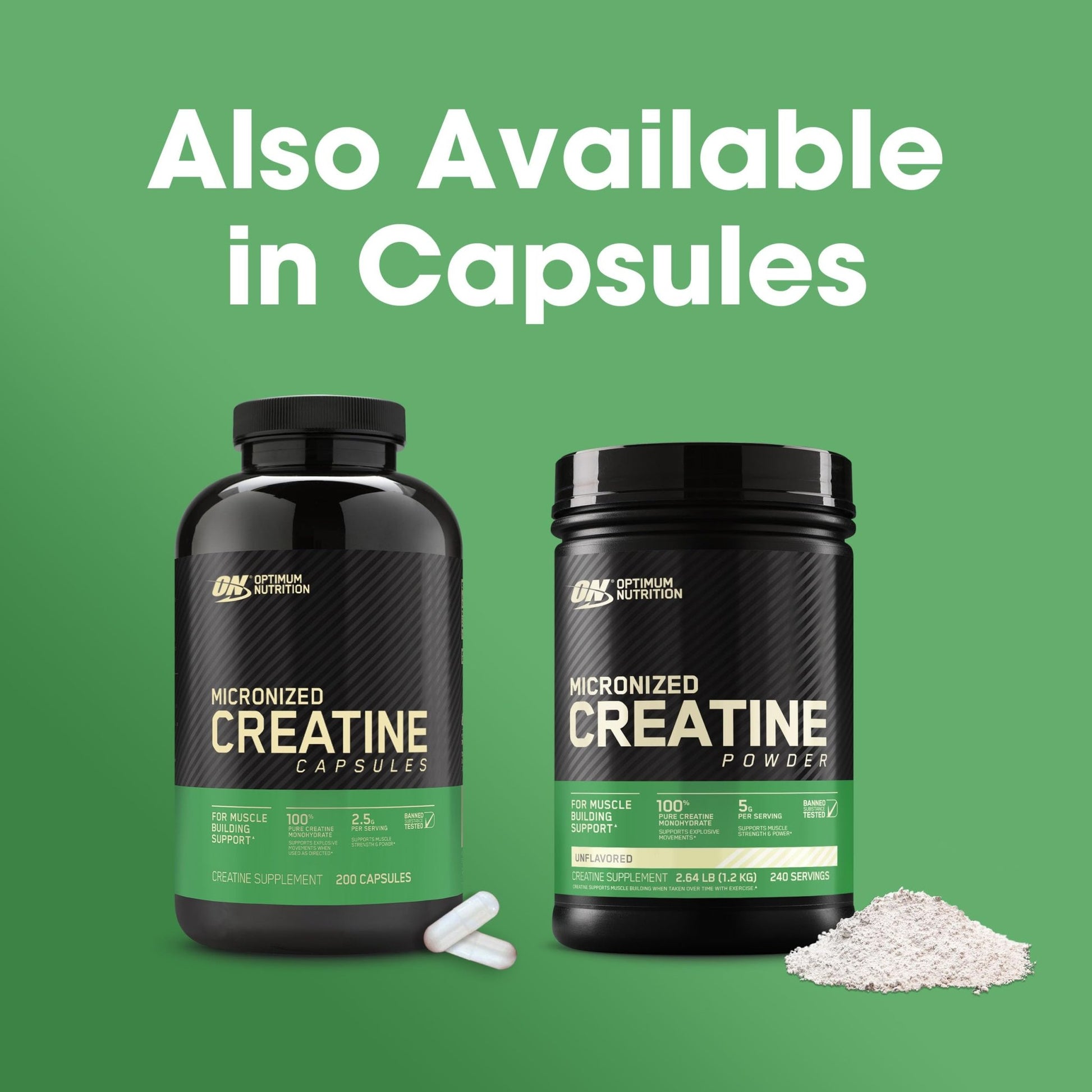 Optimum Nutrition Micronized Creatine Monohydrate Powder, Unflavored, 60 Servings, 300 Grams (Packaging May Vary) - Fresh Hearth