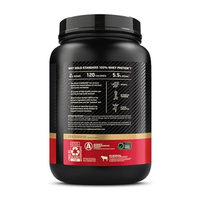 Optimum Nutrition Whey Protein Powder, Gold Standard 100% , Extreme Milk Chocolate, 2 Pound (Pack of 1) (Packaging May Vary) - Fresh Hearth