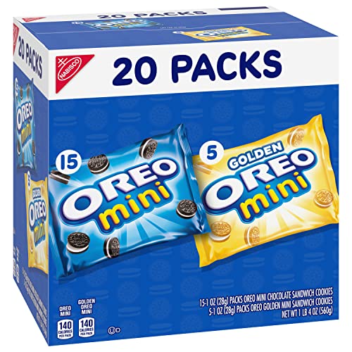 OREO Mini Mix Sandwich Cookies Variety Pack, 20 Snack Packs - Fresh Hearth