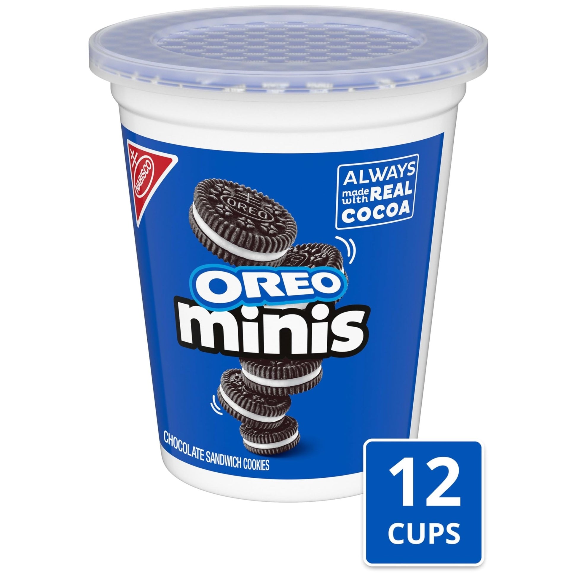 OREO Minis Chocolate Sandwich Cookies, 12 - 3.5 oz Snack Cups - Fresh Hearth