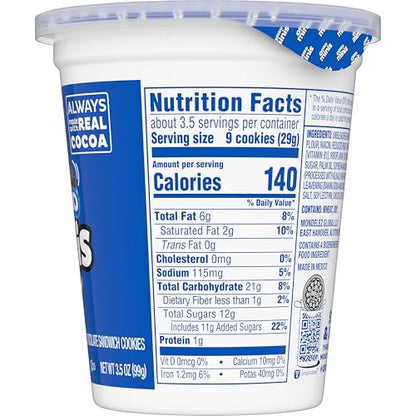 OREO Minis Chocolate Sandwich Cookies, 12 - 3.5 oz Snack Cups - Fresh Hearth
