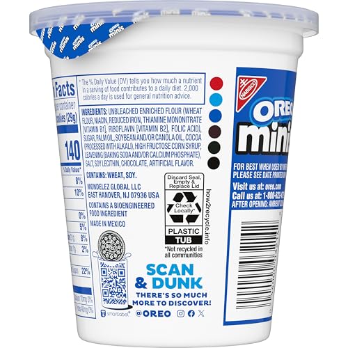 OREO Minis Chocolate Sandwich Cookies, 12 - 3.5 oz Snack Cups - Fresh Hearth