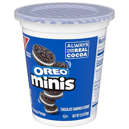 OREO Minis Chocolate Sandwich Cookies, 12 - 3.5 oz Snack Cups - Fresh Hearth