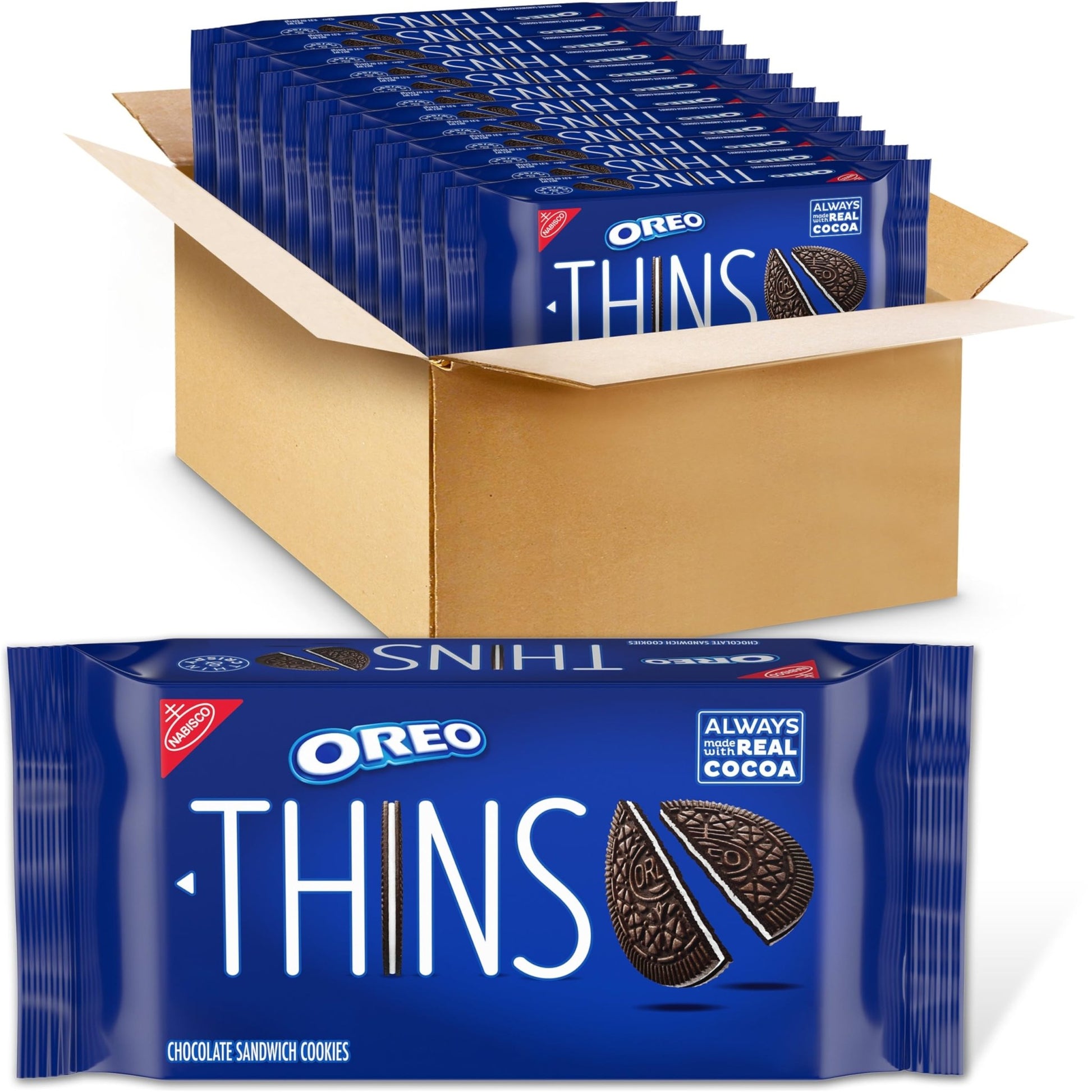 OREO Thins Chocolate Sandwich Cookies, 12 - 9.21 oz Packs - Fresh Hearth