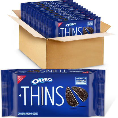 OREO Thins Chocolate Sandwich Cookies, 12 - 9.21 oz Packs - Fresh Hearth