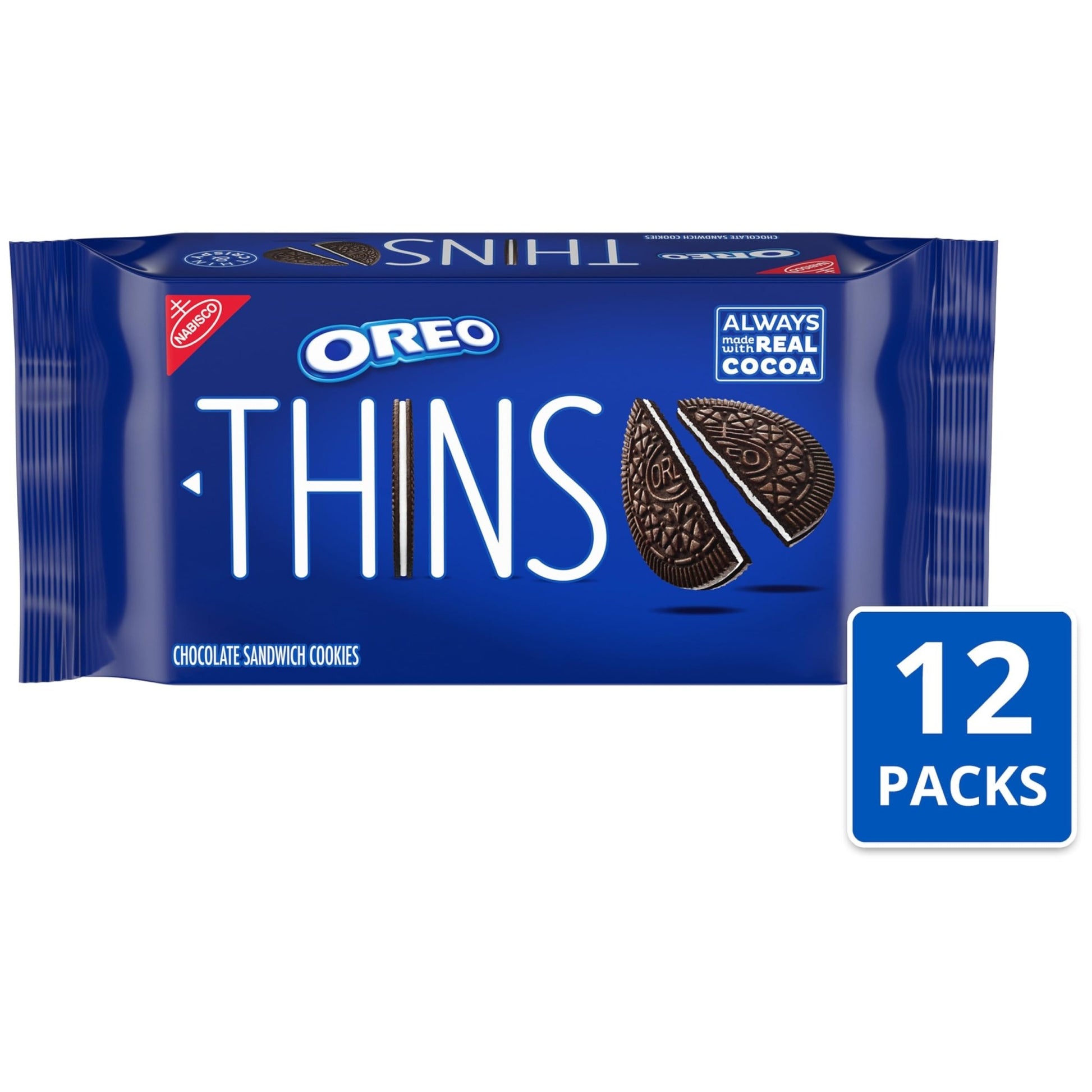 OREO Thins Chocolate Sandwich Cookies, 12 - 9.21 oz Packs - Fresh Hearth