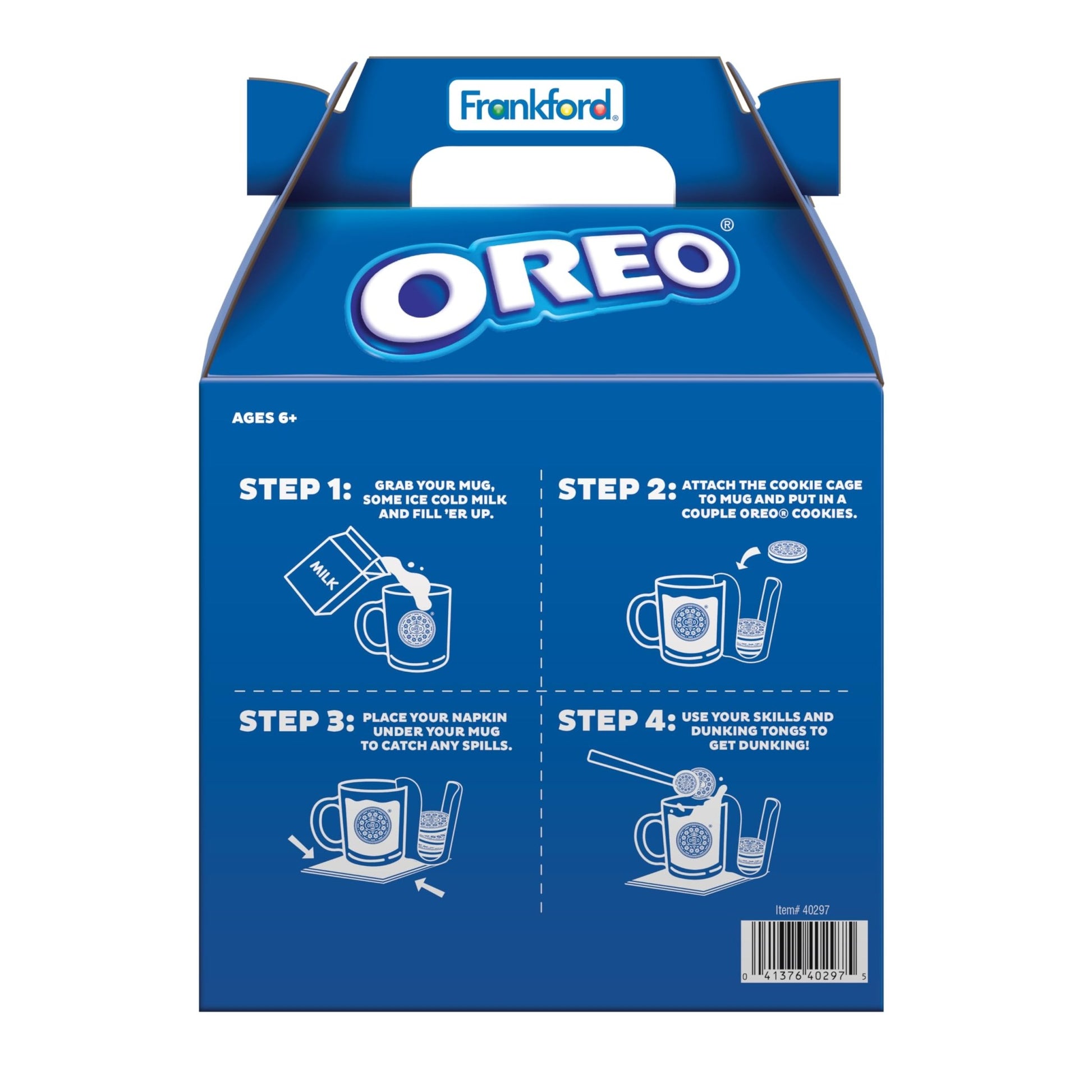 OREO Ultimate Dunking Gift Set With OREO Cookies, Glass Mug, Cookie Holder & Dunking Tongs, By Frankford Candy - Fresh Hearth