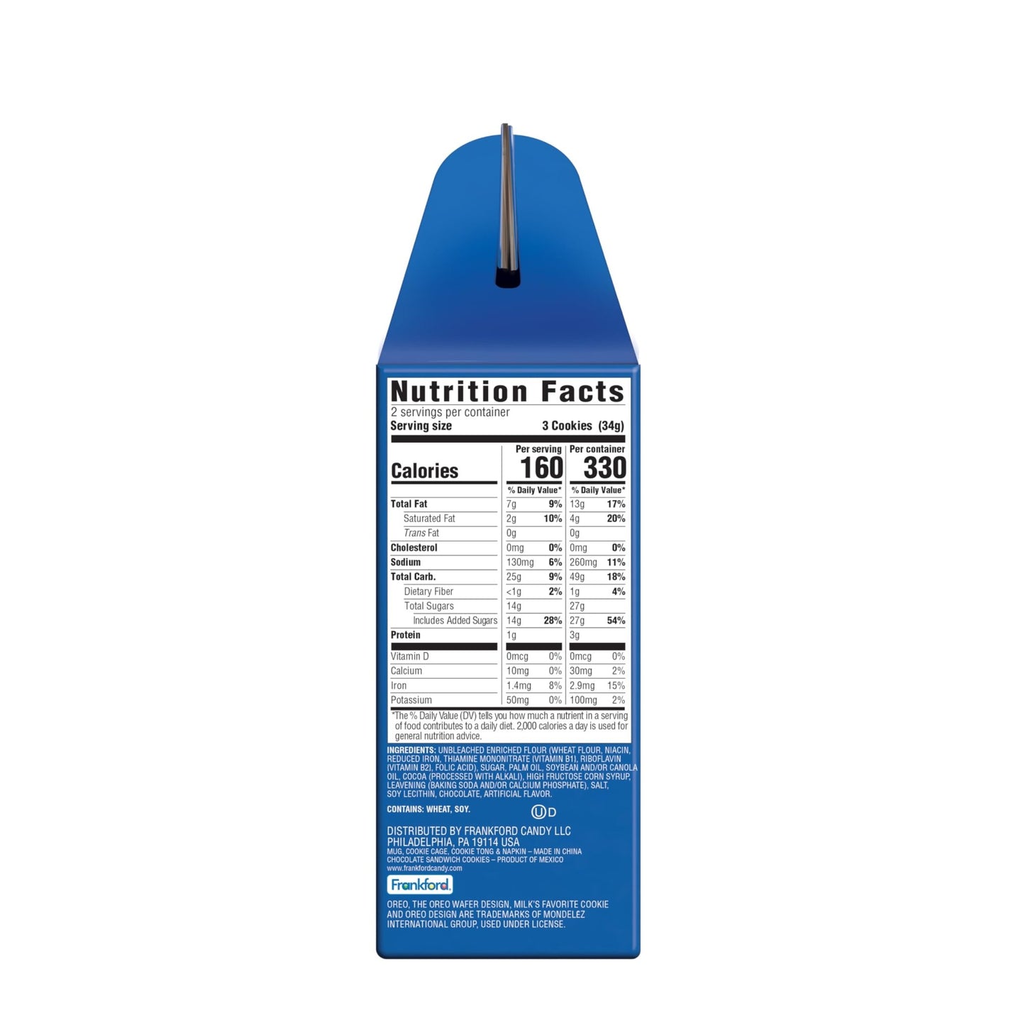 OREO Ultimate Dunking Gift Set With OREO Cookies, Glass Mug, Cookie Holder & Dunking Tongs, By Frankford Candy - Fresh Hearth