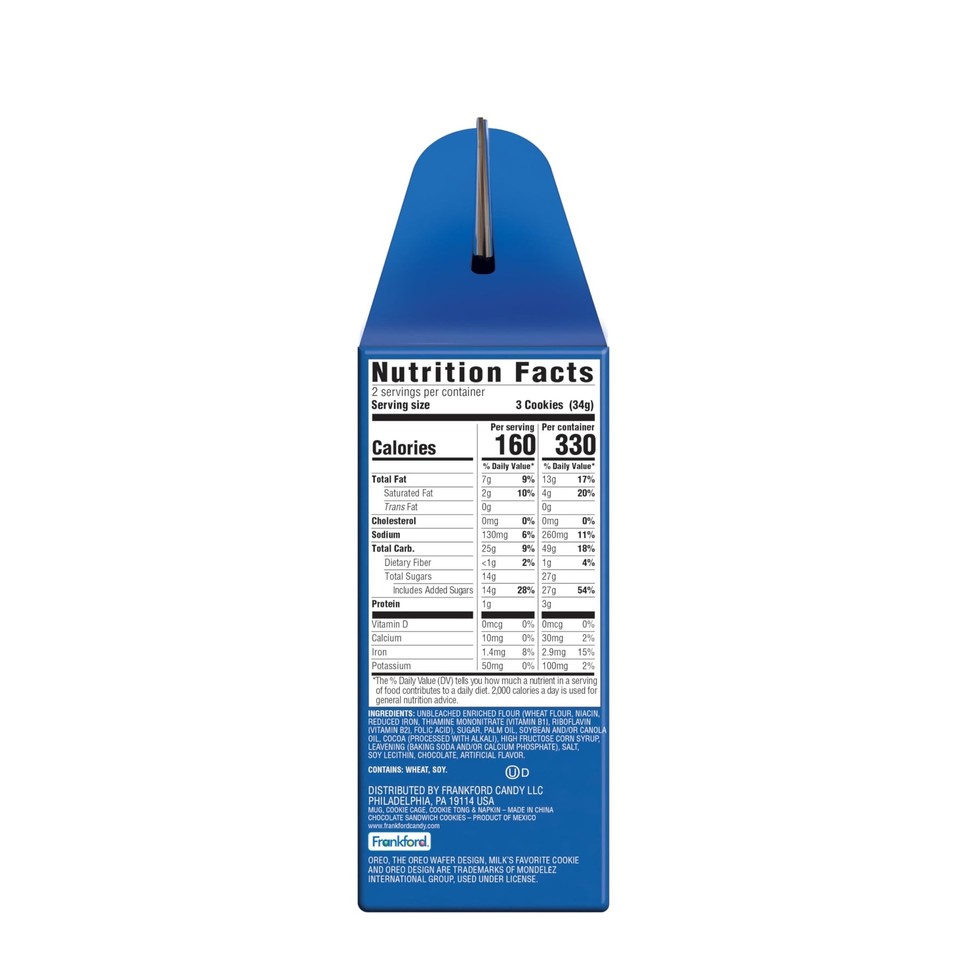 OREO Ultimate Dunking Gift Set With OREO Cookies, Glass Mug, Cookie Holder & Dunking Tongs, By Frankford Candy - Fresh Hearth