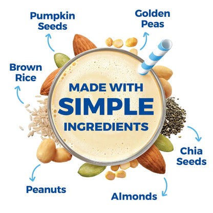 Orgain Organic Simple Vegan Protein Powder, Vanilla - 20g Plant Based Protein, Made with less Ingredients, No Artificial Sweeteners, Gluten Free, No Dairy or Lactose, 1.25 lb (Packaging May Vary) - Fresh Hearth