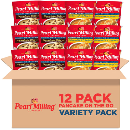 Pearl Milling Company Pancake Cups, 2 Flavor Variety, 2.11 Oz, Pack of 12 - Fresh Hearth