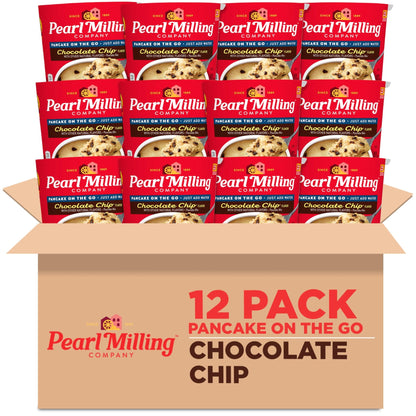 Pearl Milling Company Pancake Cups, Chocolate Chip, 2.11oz Cups (12 Pack) - Fresh Hearth