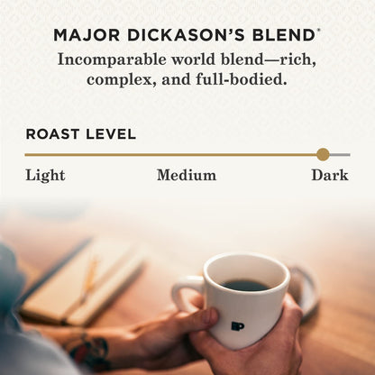 Peet's Coffee, Dark Roast Keurig K - Cup Pods - Major Dickason's Blend 75 Count (1 Box of 75 K - Cup Pods) - Fresh Hearth