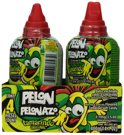 PELONAZO Candy, Tamarind Push - Pops, 14.1 Ounce (Pack of 4) - Fresh Hearth