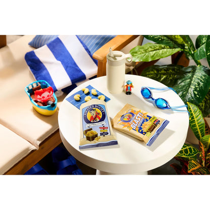 Pirate's Booty Aged White Cheddar and Cheddar Blast Cheese Puffs Variety Pack, Gluten - Free, Kids Snacks, 0.5oz and 0.75oz (18ct) - Fresh Hearth