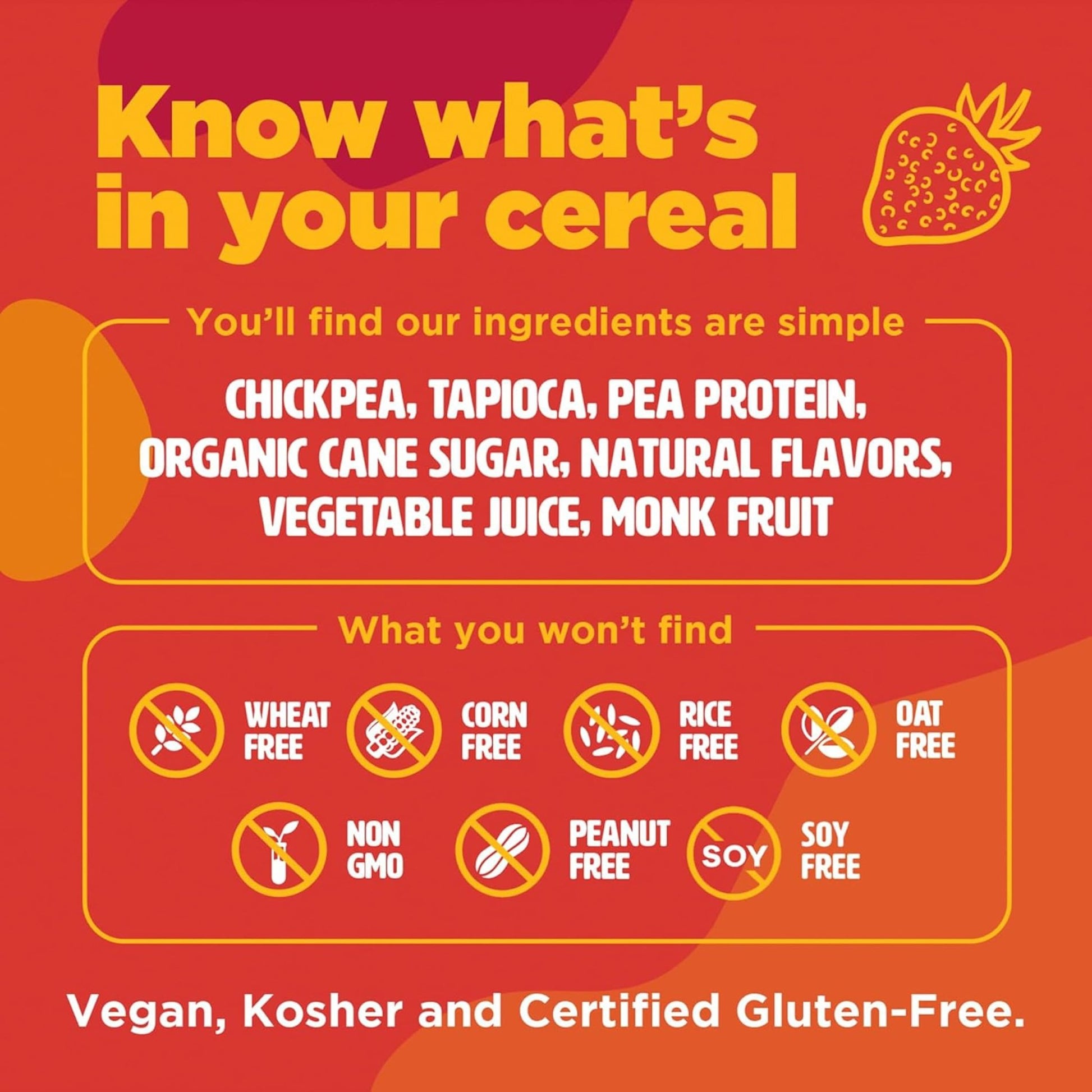 Plant - Based and Vegan Breakfast Cereal by Three Wishes - Fruity, 6 Pack - More Protein and Less Sugar Snack - Gluten - Free, Grain - Free - Non - GMO - Fresh Hearth
