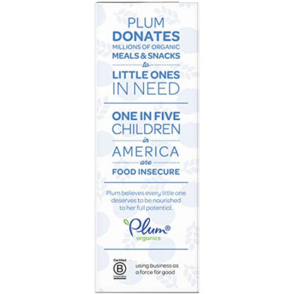 Plum Organics Jammy Sammy Snack Bars - Blueberry and Oatmeal - 1.02 oz Bars (Pack of 10) - Organic Toddler Food Snack Bars - Fresh Hearth