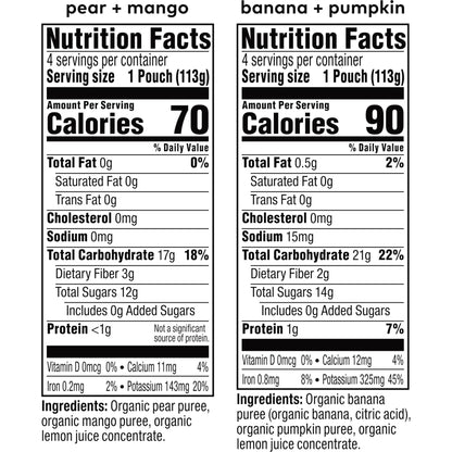 Plum Organics Stage 2 Organic Baby Food - Variety Pack - 4 oz Pouch (Pack of 8) - Fruit and Veggie Baby Food Pouch - Fresh Hearth