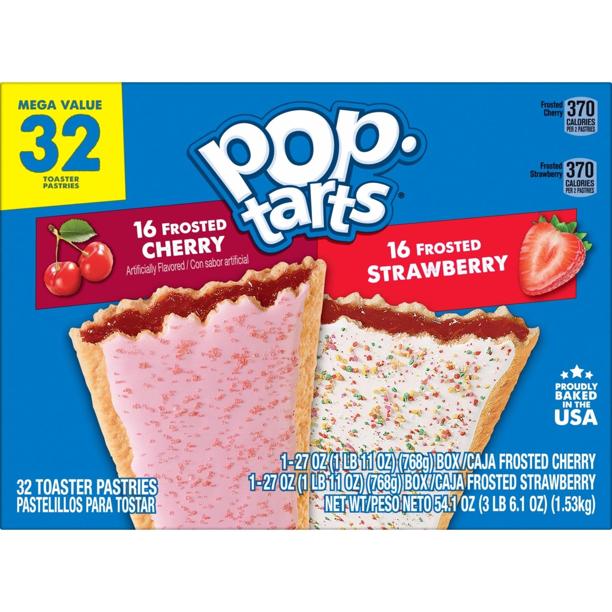 Pop - Tarts Toaster Pastries, Breakfast Foods, Kids Snacks, Variety Pack, 54.1oz Box (32 Pop - Tarts) - Fresh Hearth