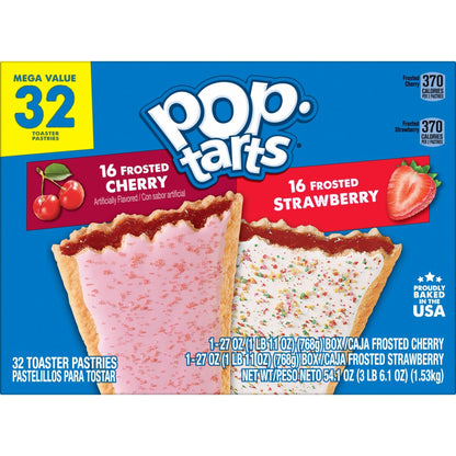 Pop - Tarts Toaster Pastries, Breakfast Foods, Kids Snacks, Variety Pack, 54.1oz Box (32 Pop - Tarts) - Fresh Hearth