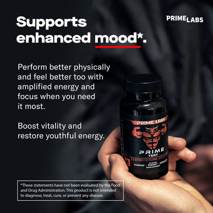 Prime Labs - Men's Testosterone Booster - Stamina, Endurance, & Strength Booster - 60 Caplets - Fresh Hearth