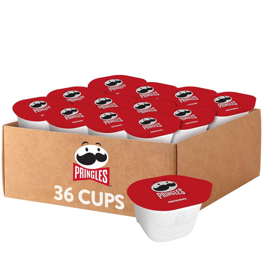 Pringles Potato Crisps Chips, Lunch Snacks, On - the - Go Snacks, Original (36 Cups) - Fresh Hearth