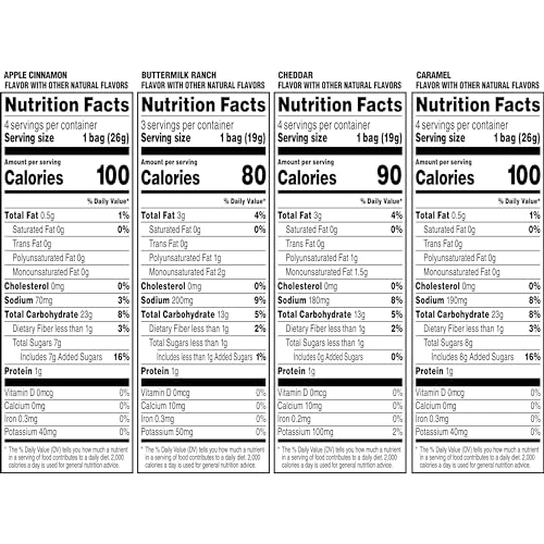 Quaker Rice Crisps, 4 Flavor Sweet and Savory Variety Mix, 15 count - Fresh Hearth