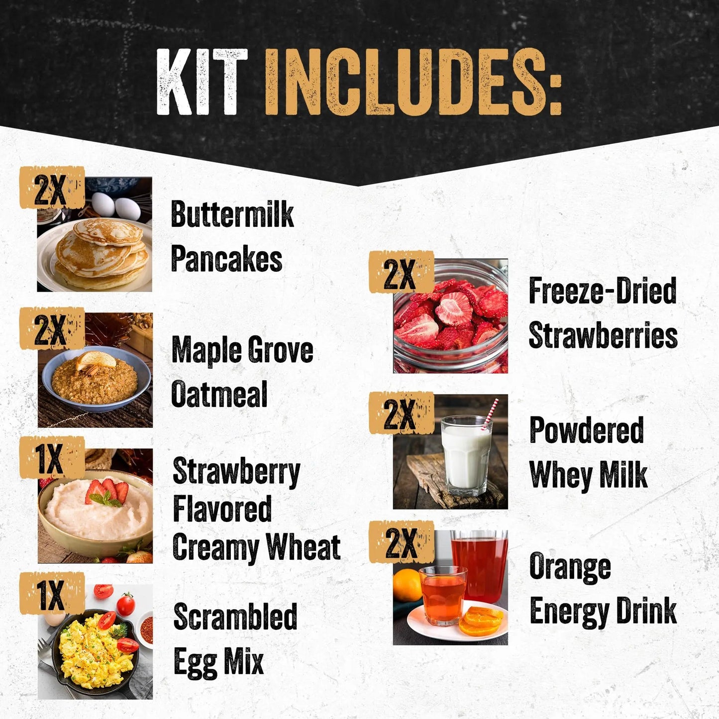 Ready Hour Breakfast Bucket (128 Servings), Emergency Food Supply, Emergency Food Kit, 25 - Year Shelf Life Food, Survival Food Buckets, Long - Lasting Food Supply, Flood - Safe Container - Fresh Hearth