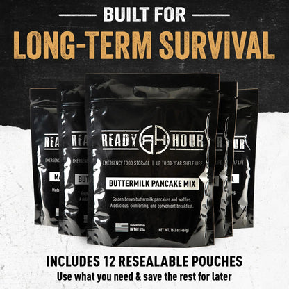 Ready Hour Breakfast Bucket (128 Servings), Emergency Food Supply, Emergency Food Kit, 25 - Year Shelf Life Food, Survival Food Buckets, Long - Lasting Food Supply, Flood - Safe Container - Fresh Hearth
