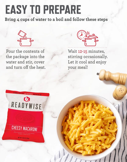 READYWISE - 14 Day, Emergency Food Supply, 150 Servings, 1 Bucket, Freeze Dried, MRE, Pre - made, Camping Essentials, Survival Kit, Food for Hiking, Adventure and Emergencies, 25 - Year Shelf Life - Fresh Hearth
