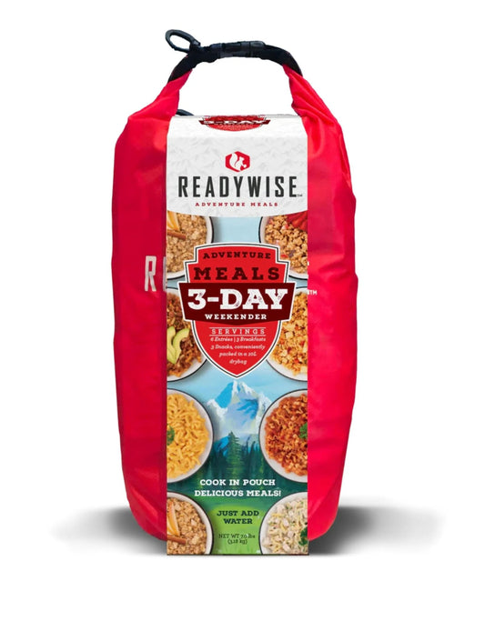 ReadyWise 3 - Day, Emergency Food Supply, 10L Dry Bag with Freeze - Dried Meals for Survival, Camping, Hiking, Disaster Preparedness, Bug Out Gear, Long - Term Storage, and Backpacking Essentials - Fresh Hearth