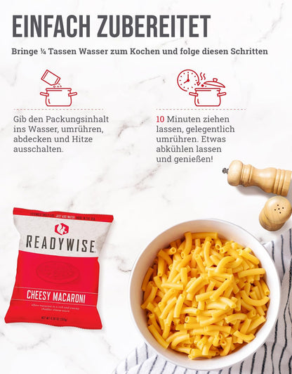 ReadyWise Emergency Food Supply - 120 Servings Favorites Sample Bucket, Survival Food Kit, Freeze Dried Prepper Food & Dehydrated Meals for Camping Essentials & Backpacking, up to 25 Year Shelf Life - Fresh Hearth