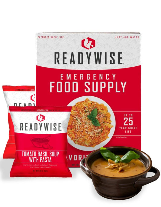 READYWISE - Favorite’s Box, 18 Servings, MRE, Emergency Food Supply, Premade, Freeze Dried Food, Survival Meal, Hiking, Adventure & Camping Essentials, Just Add Water, 25 - Year Shelf Life - Fresh Hearth