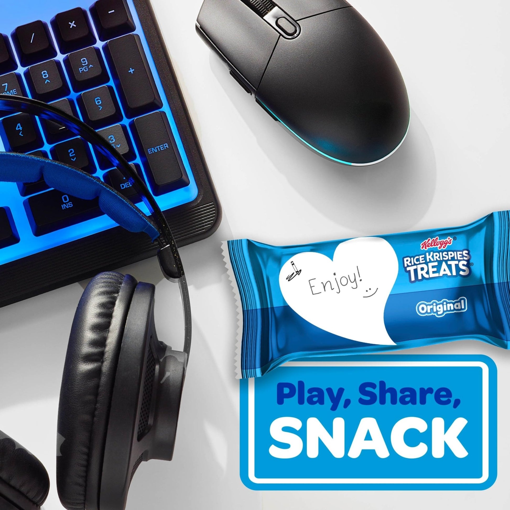 Rice Krispies Treats Crispy Marshmallow Squares, Kids Snacks, Snack Bars, Original, 31.2oz Box (40 Bars) - Fresh Hearth