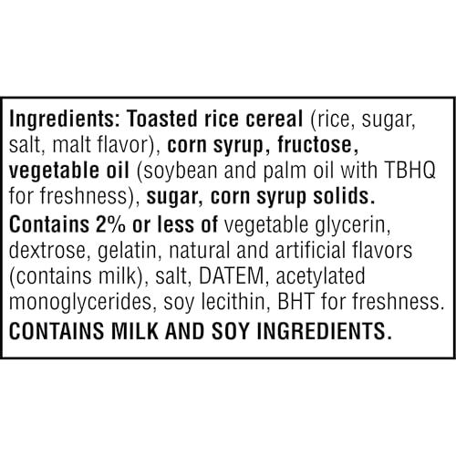 Rice Krispies Treats Crispy Marshmallow Squares, Kids Snacks, Snack Bars, Original, 31.2oz Box (40 Bars) - Fresh Hearth