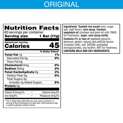 Rice Krispies Treats Crispy Mini Marshmallow Squares, Trick - or - Treat Snacks, Halloween Pack, Original, 23.2oz Box (60 Bars) - Fresh Hearth