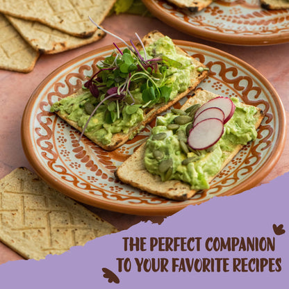 Sanissimo Salmas Chia & Flaxseed, 40 Packs of 3 Crackers, Oven Baked Corn Crackers, Gluten Free, Non - GMO, Kosher Certified - Fresh Hearth