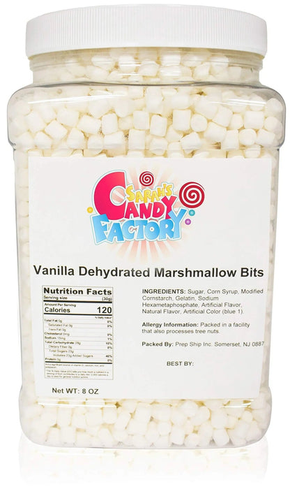 Sarah's Candy Factory Vanilla Mini Dehydrated Marshmallow Bits in Jar, 8 Oz - Fresh Hearth