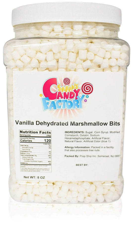 Sarah's Candy Factory Vanilla Mini Dehydrated Marshmallow Bits in Jar, 8 Oz - Fresh Hearth