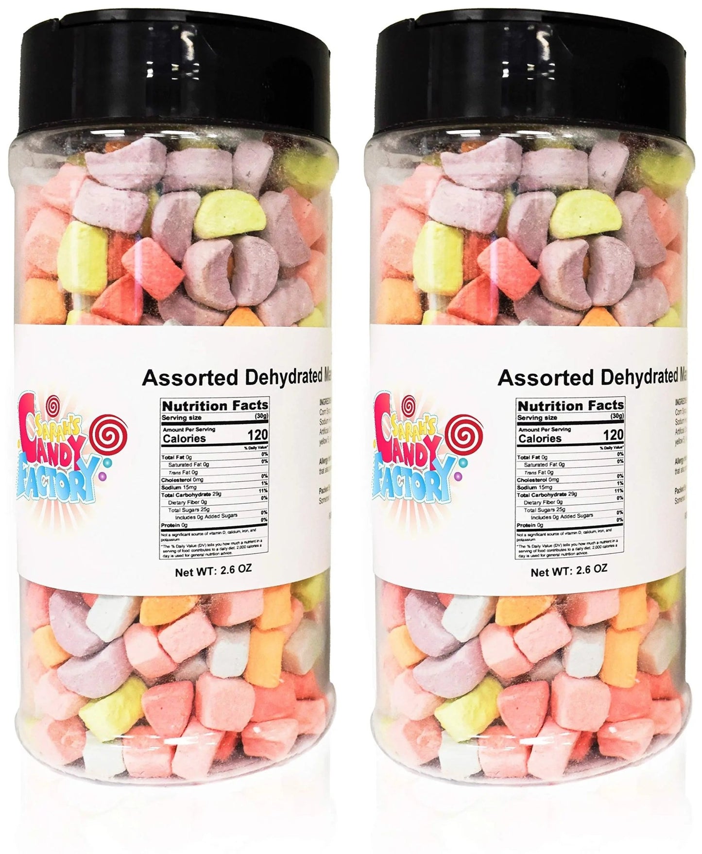Sarahs Candy Factory Variety Dehydrated Marshmallow Bits, Vanilla Marshmallows in Jar, Assorted Marshmallows in Jar Assorted - Assorted - Fresh Hearth