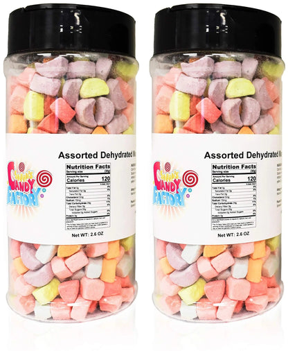 Sarahs Candy Factory Variety Dehydrated Marshmallow Bits, Vanilla Marshmallows in Jar, Assorted Marshmallows in Jar Assorted - Assorted - Fresh Hearth