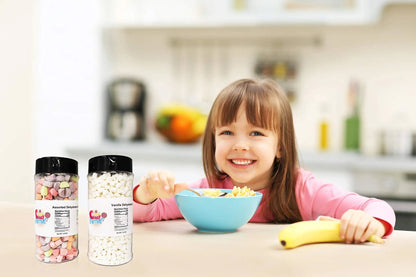 Sarah's Candy Factory Variety Dehydrated Marshmallow Bits, Vanilla Marshmallows in Jar, Assorted Marshmallows in Jar (Vanilla - Assorted) - Fresh Hearth