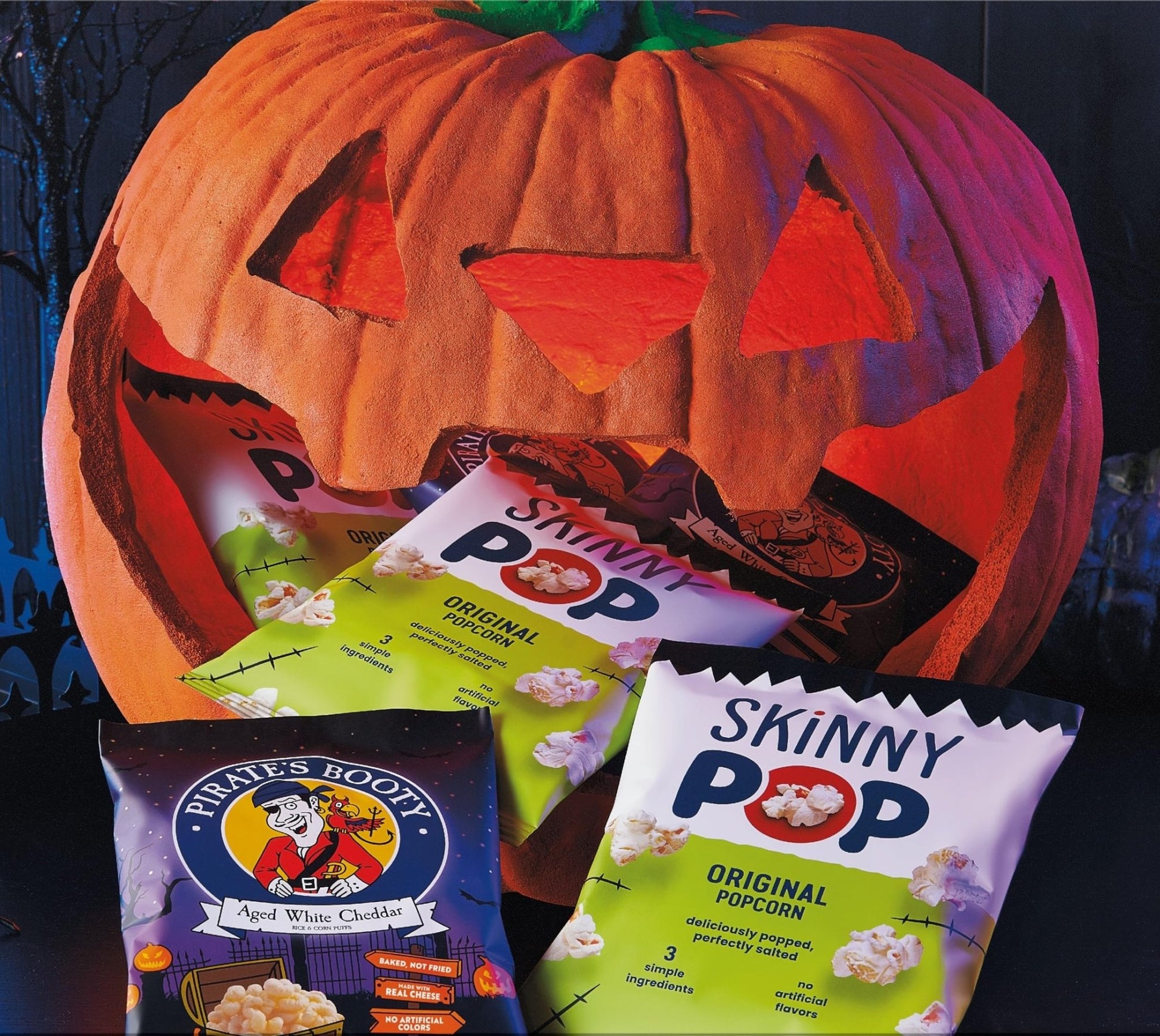 SkinnyPop & Pirate's Booty, Trick or Treat Snack Bags, Gluten - Free Snacks, 0.5oz, 18 Count - Fresh Hearth
