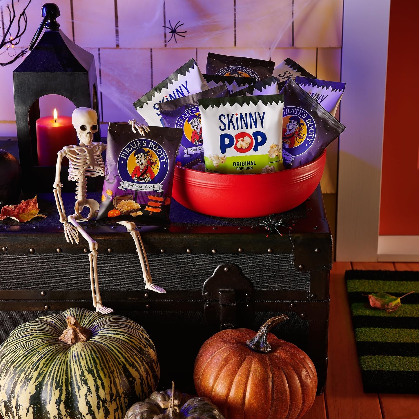 SkinnyPop & Pirate's Booty, Trick or Treat Snack Bags, Gluten - Free Snacks, 0.5oz, 18 Count - Fresh Hearth