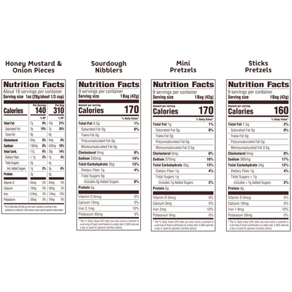 Snyder's of Hanover Variety Pack Pretzels, 36 Count Variety Pack (Pack of 36) - Fresh Hearth
