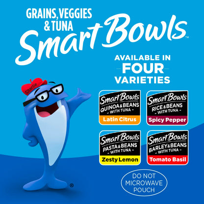 StarKist Smart Bowls Tomato Basil, 4.5 oz Pouch (Pack of 12) - Features Barley & Beans with Wild Caught Light Tuna - Fresh Hearth