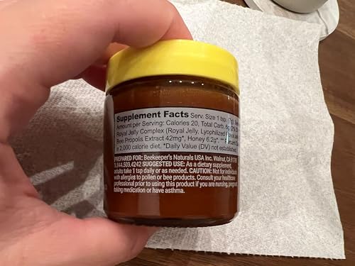 Superfood Honey by Beekeeper's Naturals - Bee Pollen, Royal Jelly, Propolis, Honey - Natural Energy, Immune Support, Mental Clarity, Athletic Performance (4.4 oz) - Fresh Hearth