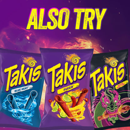 Takis 18 pc / 1 oz Variety Pack, Assorted Flavored Mixed Rolled Tortilla Chips – (5) Fuego, (5) Blue Heat, (4) Nitro, (4) Crunchy Fajitas - Fresh Hearth